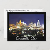 Cincinnati, Ohio, de koningin City. Briefkaart (Voorkant / Achterkant)