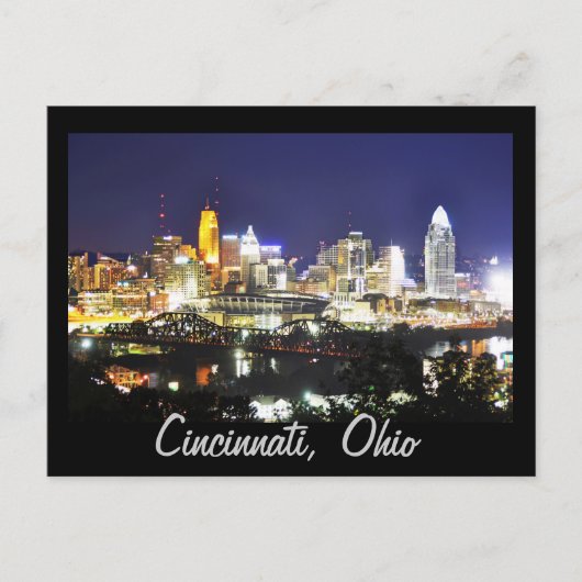 Cincinnati, Ohio, de koningin City. Briefkaart (Voorkant)
