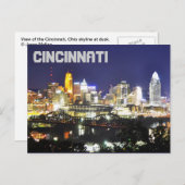 Cincinnati, Ohio, de koningin City. Briefkaart (Voorkant / Achterkant)