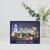 Cincinnati, Ohio, de koningin City. Briefkaart (Staand voorkant)