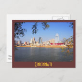 Cincinnati, Ohio, de koningin City Briefkaart (Voorkant / Achterkant)