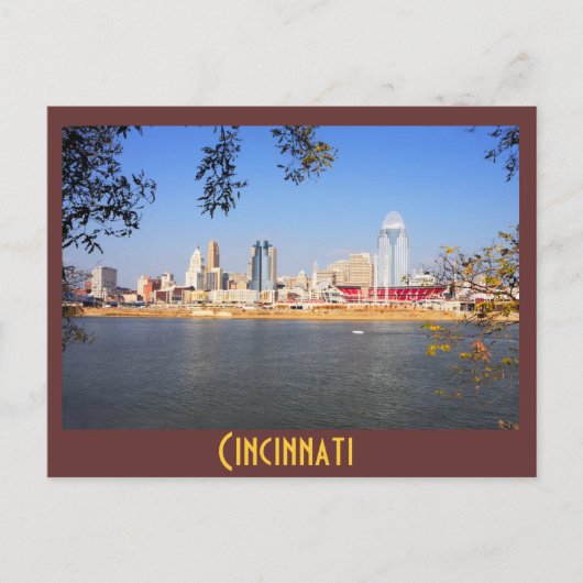 Cincinnati, Ohio, de koningin City Briefkaart (Voorkant)