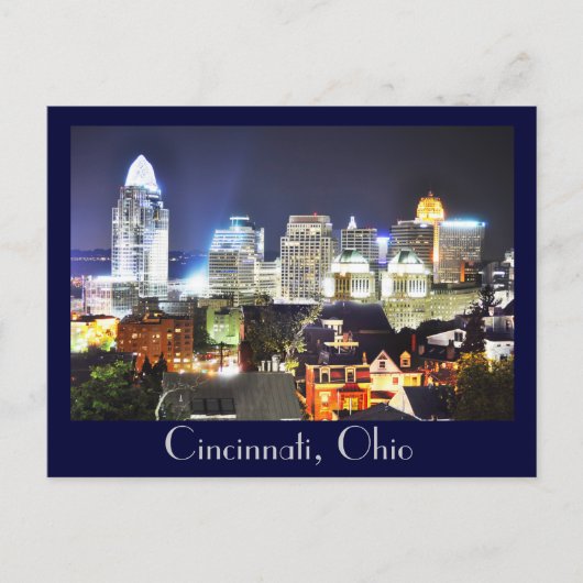 Cincinnati, Ohio, de koningin City. Briefkaart (Voorkant)