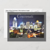 Cincinnati, Ohio, de koningin City. Briefkaart (Voorkant / Achterkant)