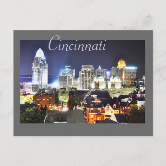 Cincinnati, Ohio, de koningin City. Briefkaart (Voorkant)