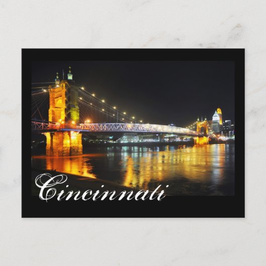 Cincinnati, Ohio, de koningin City. Briefkaart (Voorkant)