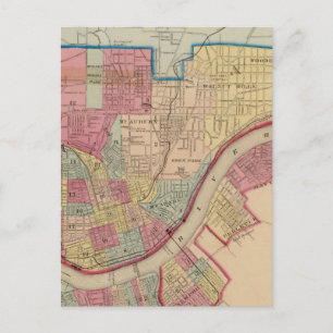 Cincinnati, Ohio en omgeving Briefkaart