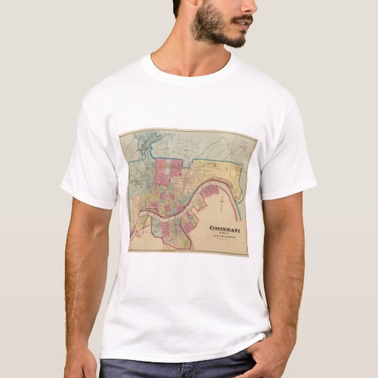 Cincinnati, Ohio en omgeving T-shirt (Voorkant)