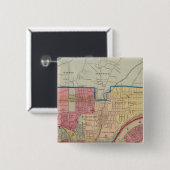 Cincinnati, Ohio en omgeving Vierkante Button 5,1 Cm (Voorkant /achterkant)