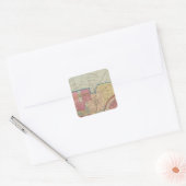 Cincinnati, Ohio en omgeving Vierkante Sticker (Envelop)