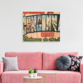 Cincinnati, Ohio (Gateway to the South) Canvas Afdruk (Insitu (Woonkamer))