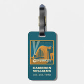 Cincinnati, Ohio | Historische Unieterminal Bagagelabel (Achterkant verticaal)