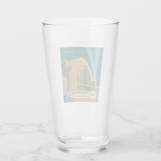 Cincinnati, Ohio | Historische Unieterminal Glas (Achterkant)