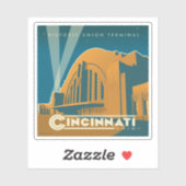 Cincinnati, Ohio | Historische Unieterminal Sticker (Vel)