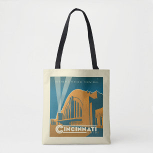 Cincinnati, Ohio Historische Unieterminal Tote Bag