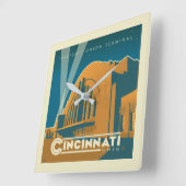 Cincinnati, Ohio | Historische Unieterminal Vierkante Klok (Hoek)
