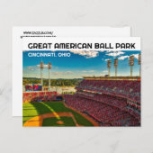 CINCINNATI OHIO HONKBAL BALLPARK BRIEFKAARTEN (Voorkant / Achterkant)