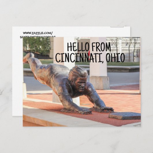 CINCINNATI OHIO HONKBALSTADION BRIEFKAARTEN (Voorkant / Achterkant)