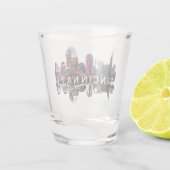 Cincinnati, Ohio in graffiti Shot Glass Shot Glas (Achterkant)