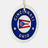 Cincinnati Ohio Keramisch Ornament (Rechts)