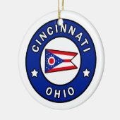 Cincinnati Ohio Keramisch Ornament (Links)