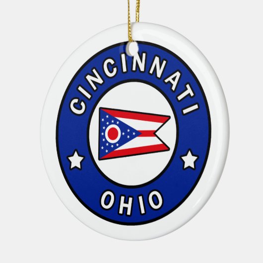 Cincinnati Ohio Keramisch Ornament (Links)