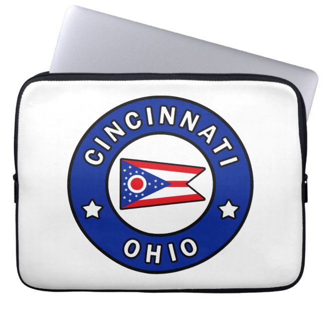 Cincinnati Ohio Laptop Sleeve (Voorkant)