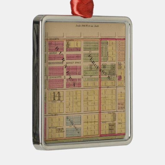 Cincinnati, Ohio Metalen Ornament (Rechts)