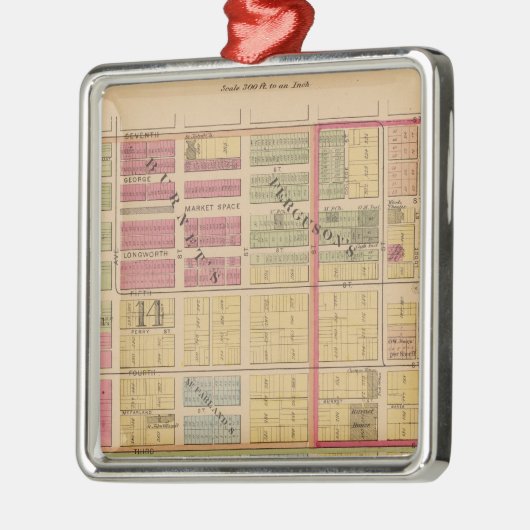 Cincinnati, Ohio Metalen Ornament (Links)