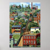 Cincinnati Ohio Mt Adams Poster (Voorkant)