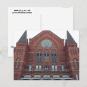 CINCINNATI OHIO MUSIC HALL BRIEFKAARTEN (Voorkant / Achterkant)