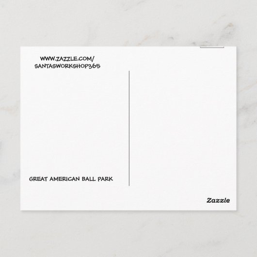 CINCINNATI OHIO MUSIC HALL BRIEFKAARTEN (Achterkant)