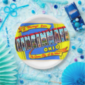 Cincinnati Ohio OH  groot Briefkaart Papieren Bordje (Feest)