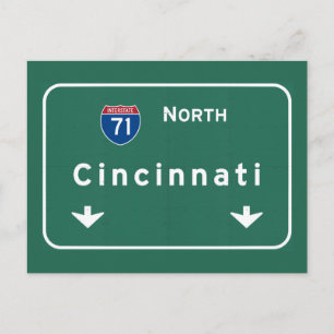 Cincinnati Ohio oh Interstate Highway Freeway : Briefkaart