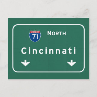 Cincinnati Ohio oh Interstate Highway Freeway : Briefkaart