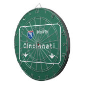 Cincinnati Ohio oh Interstate Highway Freeway : Dartbord (Voorkant Rechts)