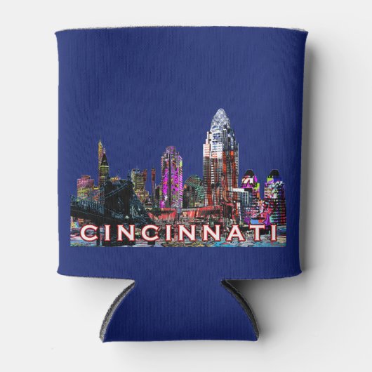 Cincinnati, Ohio op graffiti Blikjeskoeler (Voorkant)