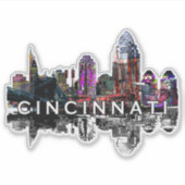 Cincinnati, Ohio op graffiti Sticker (Voorkant)