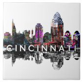 Cincinnati, Ohio op graffiti Tegeltje (Voorkant)