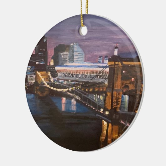Cincinnati Ohio-Ornament Keramisch Ornament (Links)