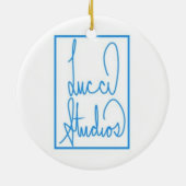 Cincinnati Ohio-Ornament Keramisch Ornament (Achterkant)