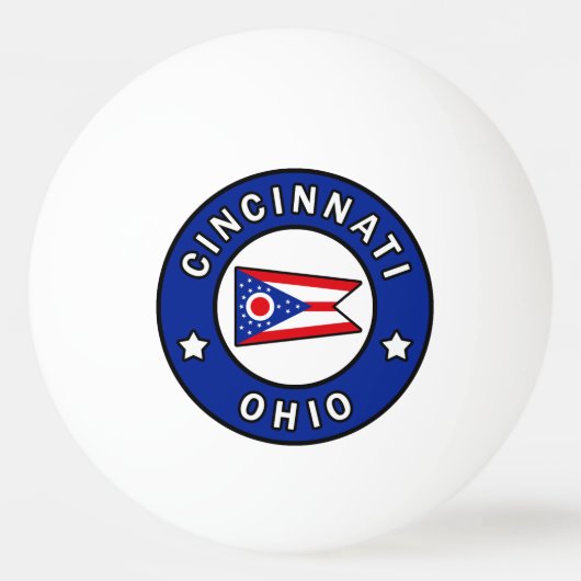 Cincinnati Ohio Pingpongbal (Voorkant)