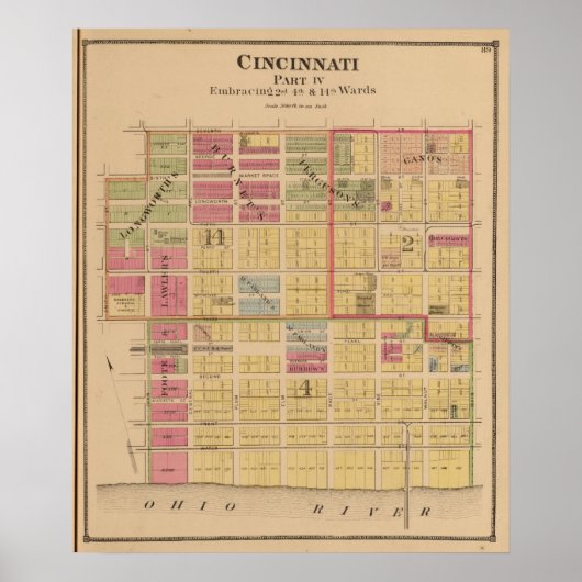 Cincinnati, Ohio Poster (Voorkant)
