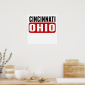 Cincinnati Ohio Poster (Keuken)