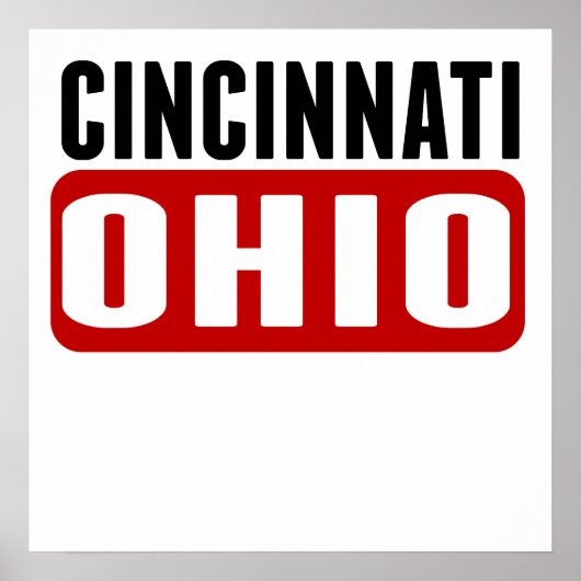 Cincinnati Ohio Poster (Voorkant)