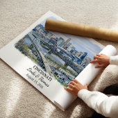 Cincinnati Ohio Poster, Aquarel, Op Maat Poster