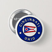 Cincinnati Ohio Ronde Button 5,7 Cm (Voorkant /achterkant)