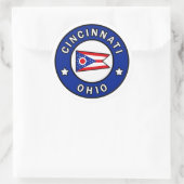 Cincinnati Ohio Ronde Sticker (Tas)