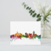 Cincinnati Ohio Skyline Briefkaart (Staand voorkant)