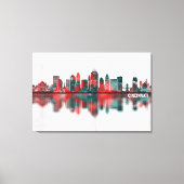 Cincinnati Ohio Skyline Canvas Afdruk (Voorkant)